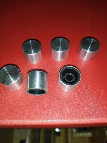 Boutons enjoliveur alu - 6x,